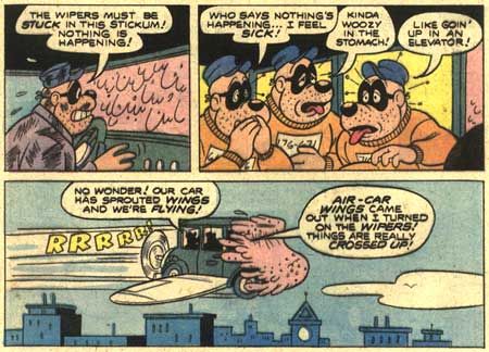 A Cliff Voorhees panel of Disney's Beagle Boys, for Western Publishing. © Disney