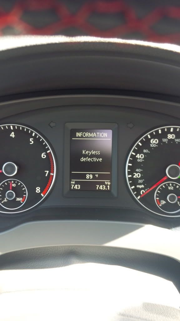 GLI Keyless Defective VW Vortex Volkswagen Forum