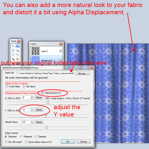 Adding FOLDS with alpha mask tutorial Textures Clothing