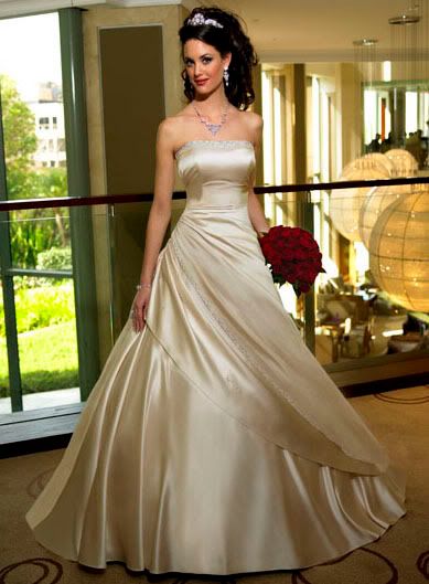 wedding gowns, strapless bridal gown