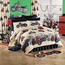 motorcycle bedding comforter bed in a bag sets