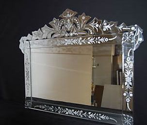 decorative venetian glass wall mirrors large