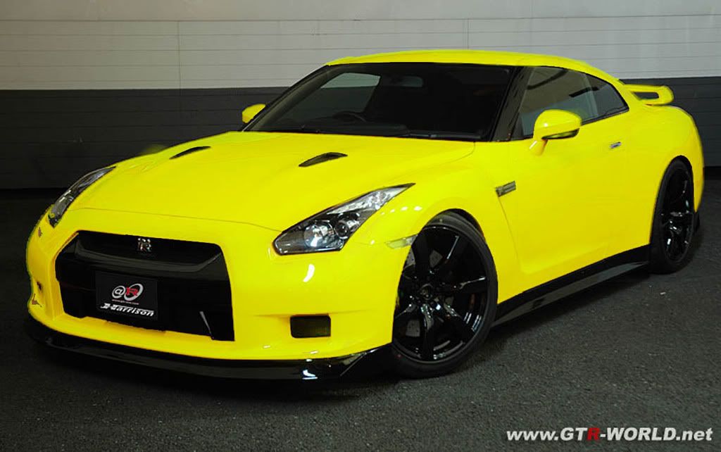 Nissan gtr r35 yellow #4