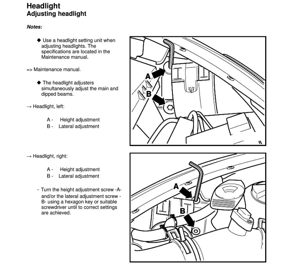 Electrics New beetle headlight adjustment Volkszone Forum