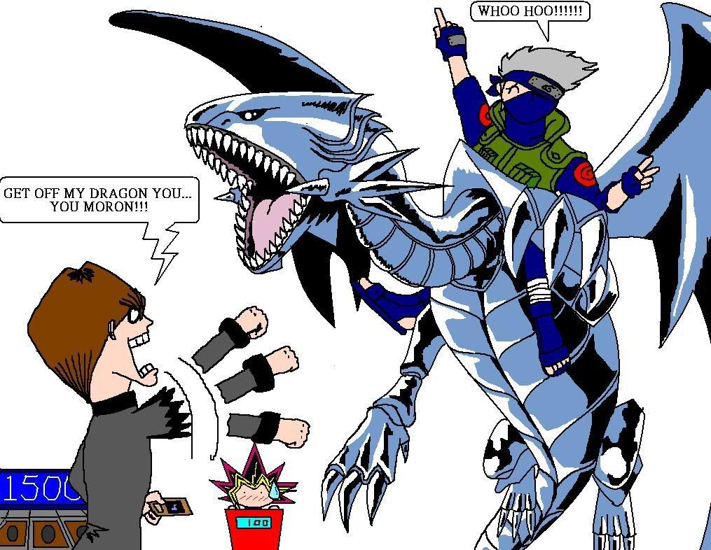 kakashiridingdragon.jpg Naruto Funny... image by ITACHI123SASUKE