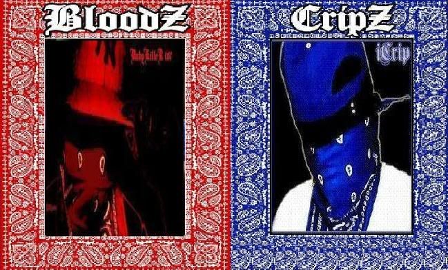 crips vs bloods. crips and bloods