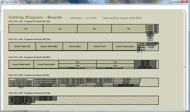 Cutlist and Layout from Sketchup - by daltxguy @ LumberJocks.com