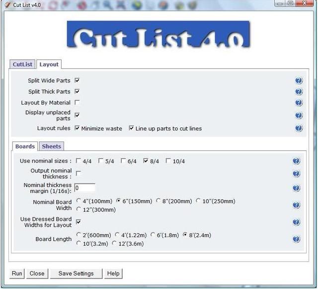 Cutting List Software Mac