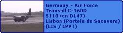 Germany - Air Force Transall C-160D 5110 (cn D147)