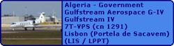 Algeria - Government Gulfstream Aerospace G-IV Gulfstream IV 7T-VPS (cn 1291)