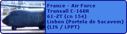 France - Air Force Transall C-160R 61-ZT (cn 154)