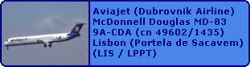 Aviajet (Dubrovnik Airline) McDonnell Douglas MD-83 9A-CDA (cn 49602/1435)