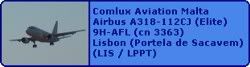 Comlux Aviation Malta Airbus A318-112CJ (Elite) 9H-AFL (cn 3363)