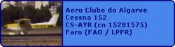 Aero Clube do Algarve Cessna 152 CS-AYR (cn 15281575)