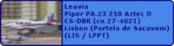 Leavia Piper PA.23 250 Aztec D CS-DBR (cn 27-4021)
