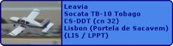Leavia Socata TB-10 Tobago CS-DDT (cn 32)