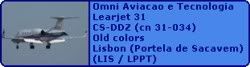 Omni Aviacao e Tecnologia Learjet 31 CS-DDZ (cn 31-034) Old colors