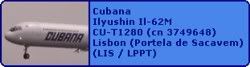 Cubana Ilyushin Il-62M CU-T1280 (cn 3749648)