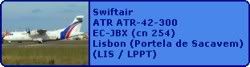 Swiftair ATR ATR-42-300 EC-JBX (cn 254)