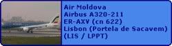 Air Moldova Airbus A320-211 ER-AXV (cn 622)