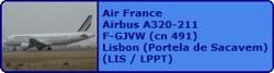Air France Airbus A320-211 F-GJVW (cn 491). New colors