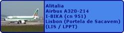 Alitalia Airbus A320-214 I-BIKA (cn 951)