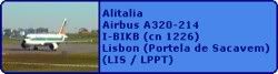 Alitalia Airbus A320-214 I-BIKB (cn 1226)