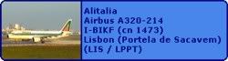 Alitalia Airbus A320-214 I-BIKF (cn 1473)