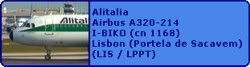 Alitalia Airbus A320-214 I-BIKO (cn 1168)