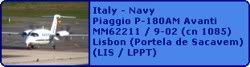 Italy - Navy Piaggio P-180AM Avanti MM62211 / 9-02 (cn 1085)