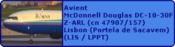 Avient McDonnell Douglas DC-10-30(F) Z-ARL (cn 47907/157)