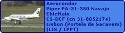 Aerocondor Piper PA-31-350 Navajo Chieftain CS-DCF (cn 31-8052174)