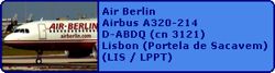 Air Berlin Airbus A320-214 D-ABDQ (cn 3121)