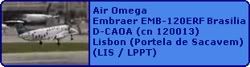 Air Omega Embraer EMB-120(ERF) Brasilia D-CAOA (cn 120013)