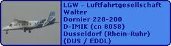 LGW-Luftfahrtgesellschaft Walter Dornier Do 228-200 D-IMIK (cn 8058)