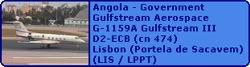 Angola - Government Gulfstream Aerospace G-1159A Gulfstream III D2-ECB (cn 474)