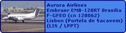 Aurora Airlines Embraer EMB-120ER Brasilia F-GFEO (cn 120062)