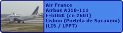 Air France Airbus A318-111 F-GUGK (cn 2601)