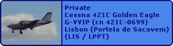 Private Cessna 421C Golden Eagle G-VVIP (cn 421C-0699)