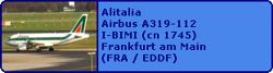 Alitalia Airbus A319-112 I-BIMI (cn 1745)
