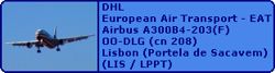 DHL (European Air Transport - EAT) Airbus A300B4-203(F) OO-DLG (cn 208)