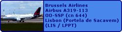 Brussels Airlines Airbus A319-113 OO-SSP (cn 644)