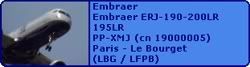 Embraer Embraer ERJ-190-200LR 195LR PP-XMJ (cn 19000005)