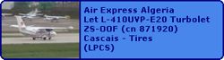 Air Express Algeria Let L-410UVP-E20 Turbolet ZS-OOF (cn 871920)