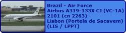 Brazil - Air Force Airbus A319-133X CJ (VC-1A) 2101 (cn 2263)
