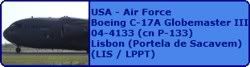 USA Air Force Boeing C-17A Globemaster III 04-4133 (cn P-133)