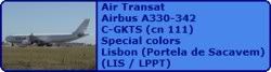Air Transat Airbus A330-342 C-GKTS (cn 111) Special colors
