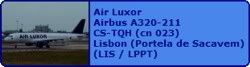 Air Luxor Airbus A320-211 CS-TQH (cn 023)