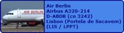 Air Berlin Airbus A320-214 D-ABDR (cn 3242)