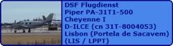 DSF Flugdienst Piper PA-31T1-500 Cheyenne I D-ILCE (cn 31T-8004053)